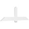 Ekena Millwork Eugene Architectural Grade PVC Gable Bracket, 72"W x 24"H x 2"D x 6"F, 8/12 Pitch GBP072X24X0206EUG00 - alternate 1